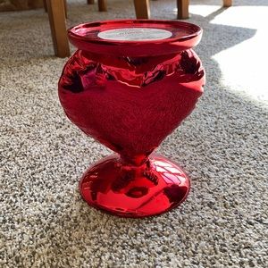 BBW red balloon heart 3 wick holder